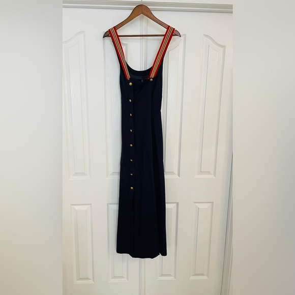 Faconnable Black Dress with Red Accents - Picture 2 of 8